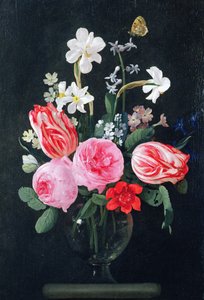 Rosas, narcisos, tulipanes y otras flores